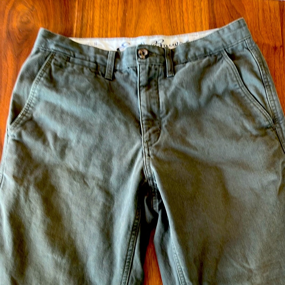 Eddie Bauer Olive flannel lined pants